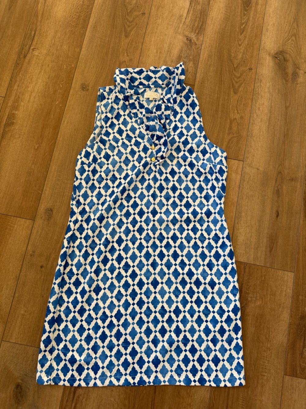 Mudpie, blue and white preppy dress